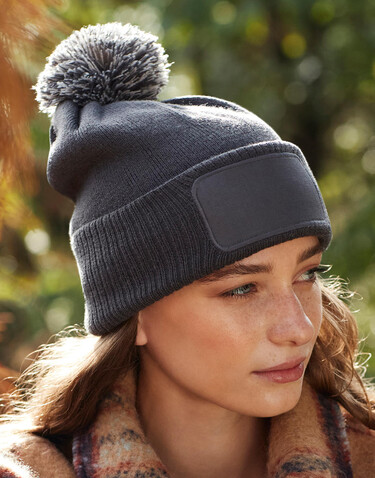 Beechfield Snowstar Printers Beanie, French Navy/Light Grey, One Size bedrucken, Art.-Nr. 095692670