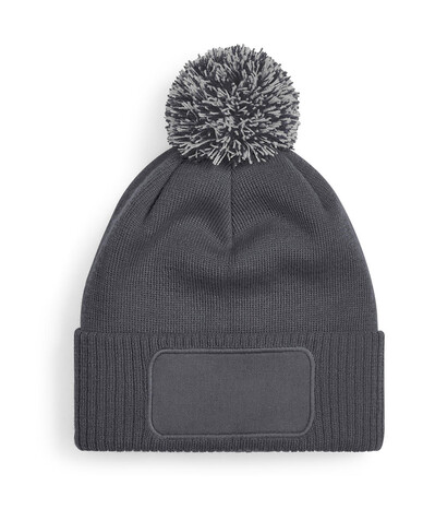 Beechfield Snowstar® Patch Beanie, Graphite Grey/Light Grey, One Size bedrucken, Art.-Nr. 095691620 Beechfield Snowstar® Patch Beanie, Graphite Grey/Light Grey, One Size bedrucken, Art.-Nr. 095691620