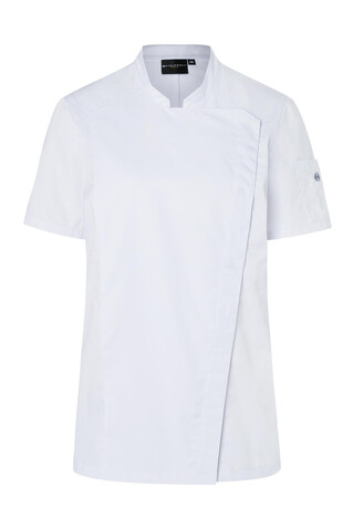 Karlowsky Short-Sleeve Ladies` Chef Jacket Modern-Look, White, 34 bedrucken, Art.-Nr. 098670000