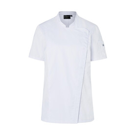 Karlowsky Short-Sleeve Ladies` Chef Jacket Modern-Look, White, 34 bedrucken, Art.-Nr. 098670000