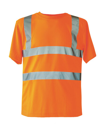 Korntex Hi-Vis T-Shirt Cordoba, Orange, XL bedrucken, Art.-Nr. 100134105