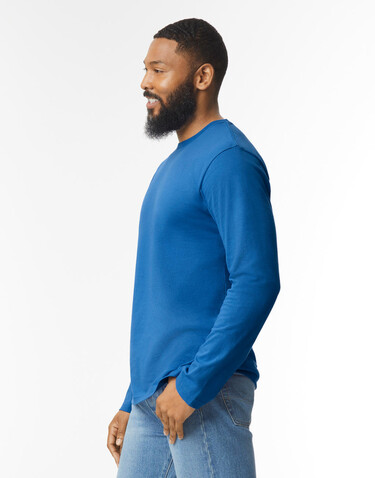 Gildan Softstyle Adult Long Sleeve T-Shirt, White, L bedrucken, Art.-Nr. 107090005
