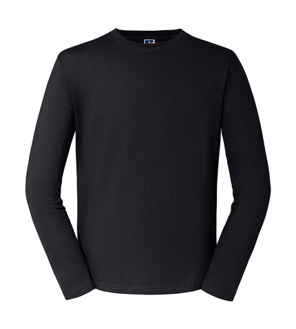 Russell Europe Authentic Classic Long Sleeve T, Black, 4XL bedrucken, Art.-Nr. 113001019