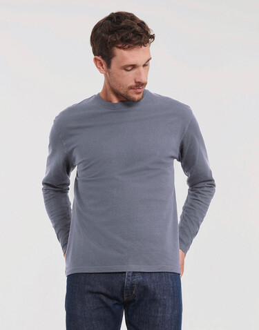 Russell Europe Authentic Classic Long Sleeve T, White, 2XL bedrucken, Art.-Nr. 113000007