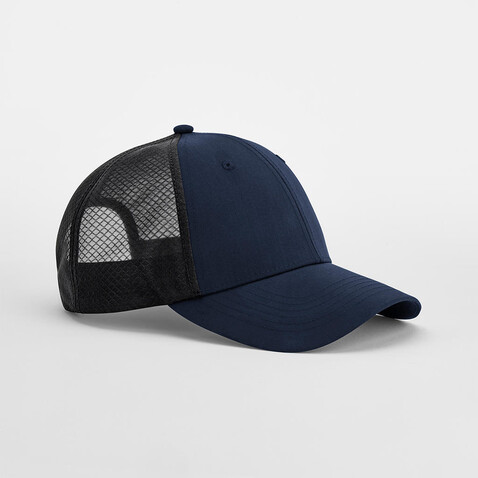 Beechfield Technical Mesh Trucker, Navy/Black, One Size bedrucken, Art.-Nr. 117692680