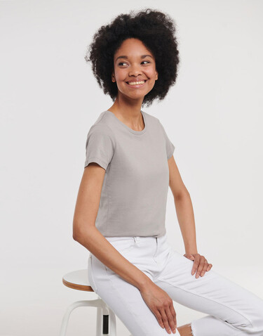 Russell Europe Ladies´ Pure Organic Tee, Dark Olive, XS bedrucken, Art.-Nr. 120005342