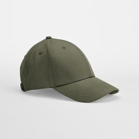 Beechfield EarthAware® Organic Cotton Canvas 6 Panel Cap, Olive Green, One Size bedrucken, Art.-Nr. 120695300