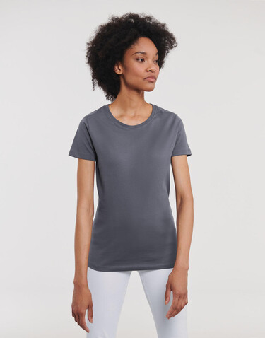 Russell Europe Ladies` Pure Organic Heavy Tee, White, XS bedrucken, Art.-Nr. 125000002