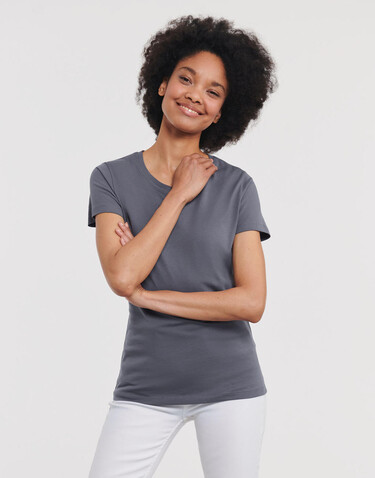 Russell Europe Ladies` Pure Organic Heavy Tee, White, XS bedrucken, Art.-Nr. 125000002
