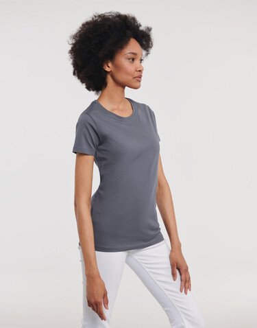 Russell Europe Ladies` Pure Organic Heavy Tee, White, XS bedrucken, Art.-Nr. 125000002