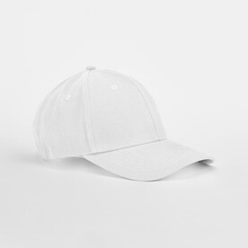 Beechfield EarthAware® Clas. Org. Cotton 6 Panel Cap, White, One Size bedrucken, Art.-Nr. 127690000