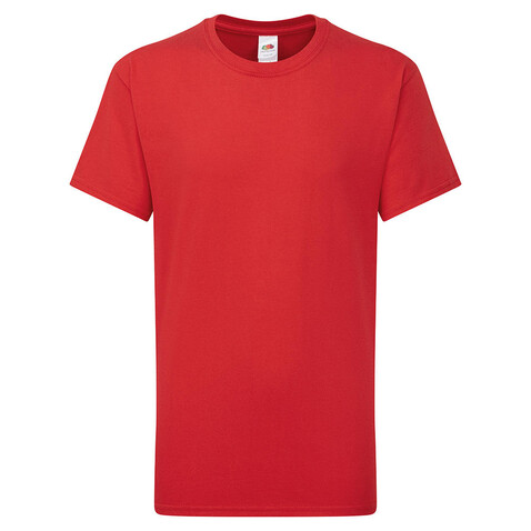 Fruit of the Loom Kids` Iconic 195 T, Red, 104 (3-4) bedrucken, Art.-Nr. 168014003