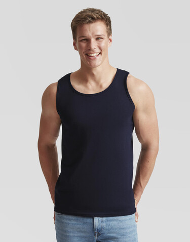 Fruit of the Loom Valueweight Athletic Vest, Royal, XL bedrucken, Art.-Nr. 173013006