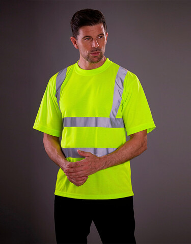 Yoko Fluo T-Shirt, Fluo Yellow, XL bedrucken, Art.-Nr. 177776054