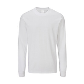 Mantis Essential Heavy Long Sleeve T, White, XS bedrucken, Art.-Nr. 182480002