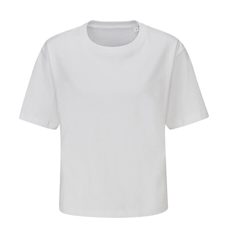 Mantis Women`s Cropped Heavy T, White, M bedrucken, Art.-Nr. 183480004