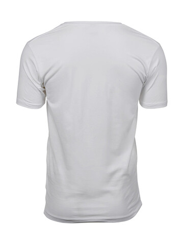 Tee Jays Men`s Stretch V-Tee, White, 2XL bedrucken, Art.-Nr. 183540007