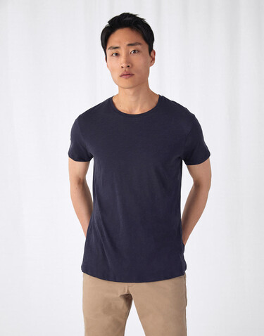 B &amp; C Organic Inspire Slub T /men, Chic Navy, L bedrucken, Art.-Nr. 184422495