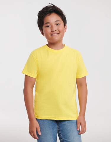 Russell Europe Kid`s Classic T-Shirt, Yellow, M (116/5-6) bedrucken, Art.-Nr. 188006004