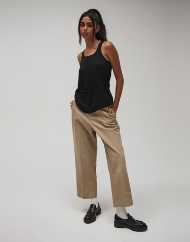 Bella Flowy Racerback Tank Top, Dark Grey Heather, M bedrucken, Art.-Nr. 188061274