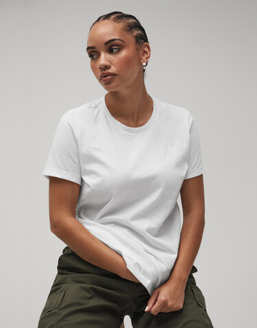 Bella Women`s Relaxed Jersey Short Sleeve Tee, White, L bedrucken, Art.-Nr. 194060005