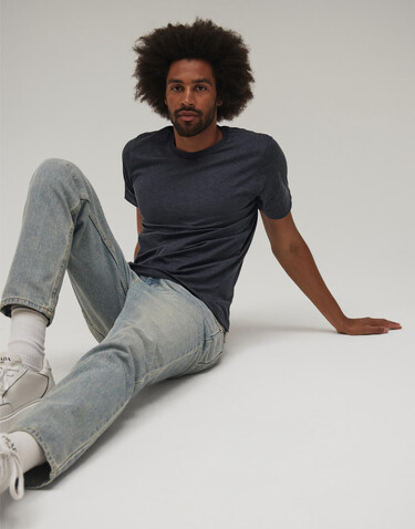 Bella Unisex Heather CVC Short Sleeve Tee, Heather Dusty Blue, L bedrucken, Art.-Nr. 195061485