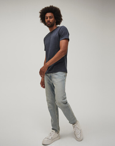 Bella Unisex Heather CVC Short Sleeve Tee, Heather Dusty Blue, L bedrucken, Art.-Nr. 195061485