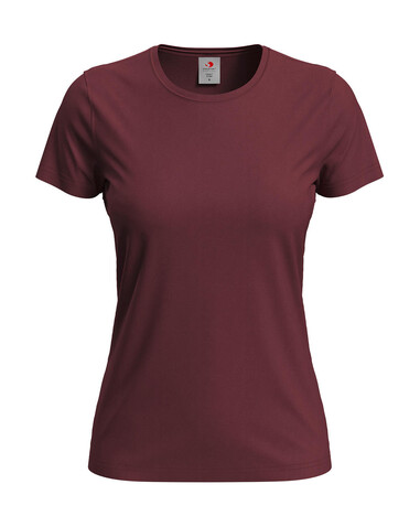 Stedman Classic-T Fitted Women, Bordeaux, 2XL bedrucken, Art.-Nr. 196054467