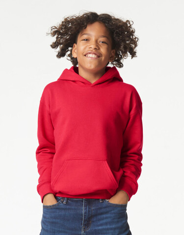 Gildan Softstyle Midweight Fleece Youth Hoodie, White, XS bedrucken, Art.-Nr. 205090002