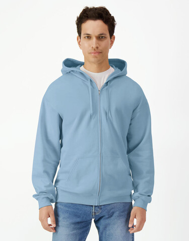 Gildan Softstyle Midweight Full Zip Hooded Sweat, Black, S bedrucken, Art.-Nr. 206091013