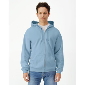 Gildan Softstyle Midweight Full Zip Hooded Sweat, Black, S bedrucken, Art.-Nr. 206091013