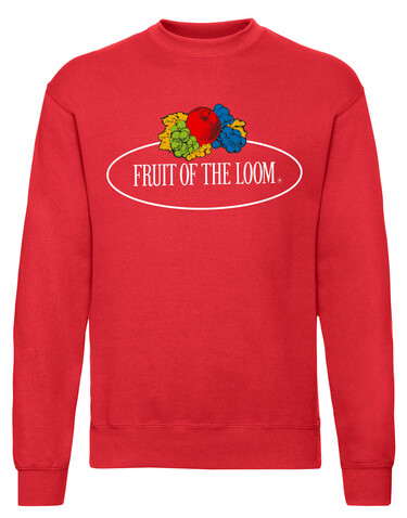 Fruit of the Loom Vintage Sweat Set In Large Logo Print, Deep Navy, 2XL bedrucken, Art.-Nr. 208012027