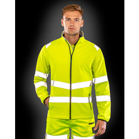 Result Recycled Printable Safety Softshell, Fluorescent Orange, S bedrucken, Art.-Nr. 209334051