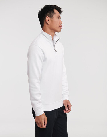 Russell Europe Authentic 1/4 Zip Sweat, White, 2XL bedrucken, Art.-Nr. 211000007