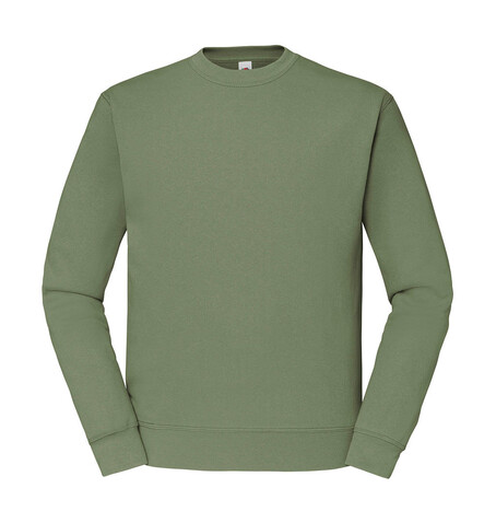 Fruit of the Loom Classic Set In Sweat, Classic Olive, 2XL bedrucken, Art.-Nr. 216015337