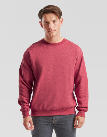 Fruit of the Loom Classic Set In Sweat, Heather Navy, M bedrucken, Art.-Nr. 216012044