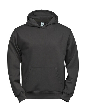 Tee Jays Junior Power Hoodie, Dark Grey, 8/10 (130-140) bedrucken, Art.-Nr. 216541284