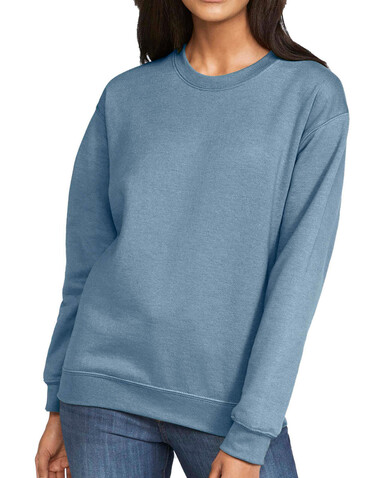 Gildan Softstyle Midweight Fleece Adult Crewneck, Stone Blue, 4XL bedrucken, Art.-Nr. 220093368