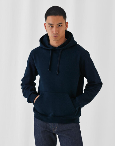 B &amp; C ID.003 Cotton Rich Hooded Sweatshirt, Heather Grey, 3XL bedrucken, Art.-Nr. 275421238