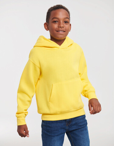 Russell Europe Kids` Hooded Sweat, Bottle Green, M (116/5-6) bedrucken, Art.-Nr. 278005404
