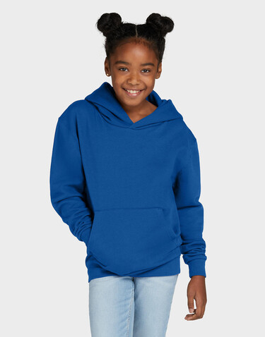 SG Hooded Sweatshirt Kids, Dark Black, 128 (7-8/L) bedrucken, Art.-Nr. 278521045