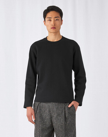 B &amp; C Open Hem Sweatshirt, Navy, M bedrucken, Art.-Nr. 279422004