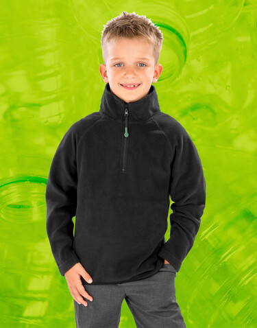 Result Junior Recycled Microfleece Top, Navy, S (6-8) bedrucken, Art.-Nr. 281332003
