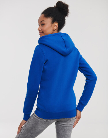 Russell Europe Ladies` Authentic Zipped Hood, Black, L bedrucken, Art.-Nr. 283001015