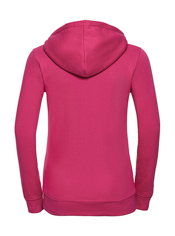 Russell Europe Ladies` Authentic Zipped Hood, Burgundy, M bedrucken, Art.-Nr. 283004484