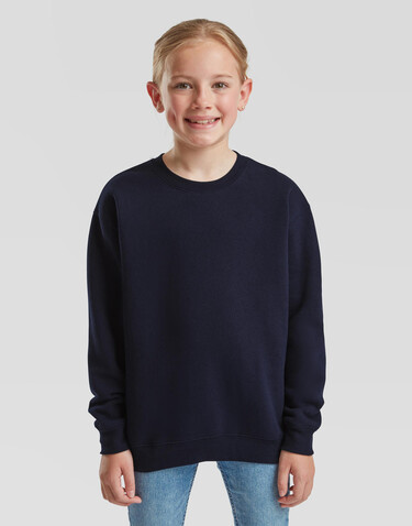 Fruit of the Loom Kids` Premium Set-In Sweat, Bottle Green, 152 (12-13) bedrucken, Art.-Nr. 286015407