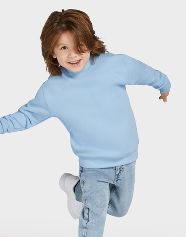 SG Crew Neck Sweatshirt Kids, Sky, 140 (9-10/XL) bedrucken, Art.-Nr. 286523206