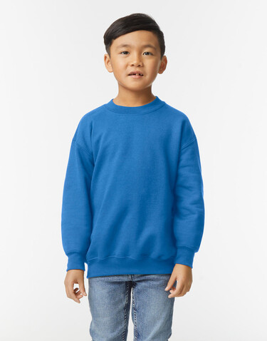 Gildan Heavy Blend Youth Crewneck Sweat, White, M (140/152) bedrucken, Art.-Nr. 288090004