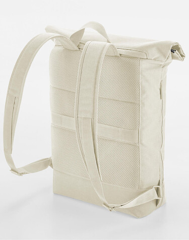 Bag Base Simplicity Roll-Top Backpack, Black, One Size bedrucken, Art.-Nr. 301291010