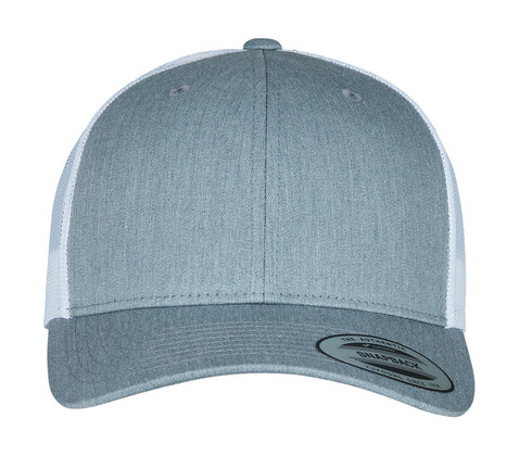 Yupoong Retro Trucker 2-Tone, Heather/White, One Size bedrucken, Art.-Nr. 307731400